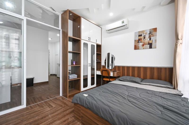 Cho thuê căn hộ 1pn full nội thất ban công thoáng mát đinh công tráng quận 1 gần chợ tân định công viên lê văn tám  - Ảnh 4