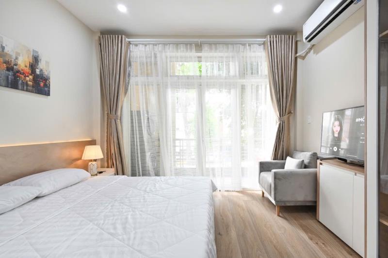 Cho thuê căn hộ 1pn full nội thất ban công thoáng mát trần quang khải quận 1 gần chơ tân định  - Ảnh 4
