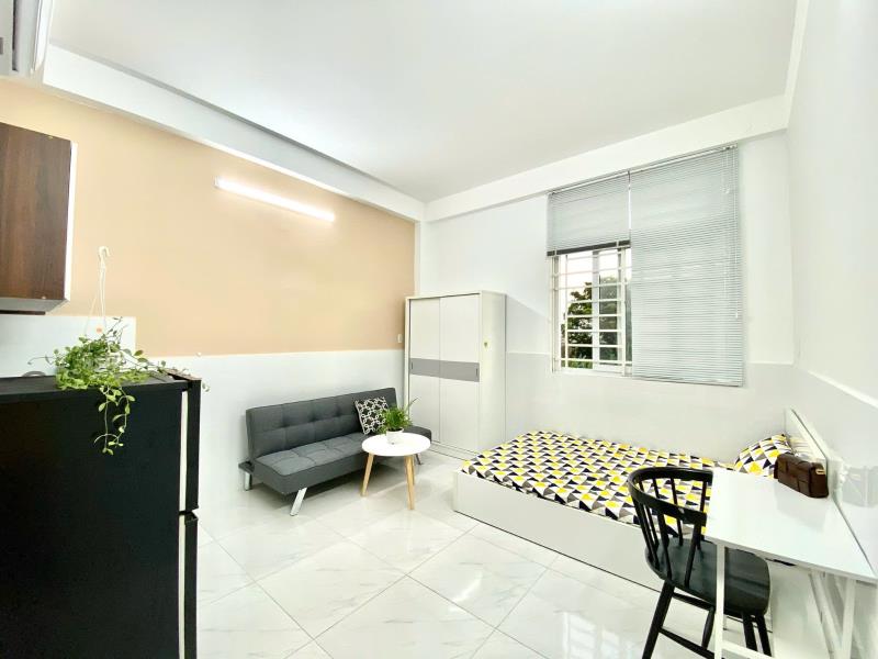 Cho thuê căn hộ có cửa sổ lớn thoáng mát full nội thất đường nơ trang long quận bình thạnh, sát phú nhuận, quận 1 - Ảnh 4
