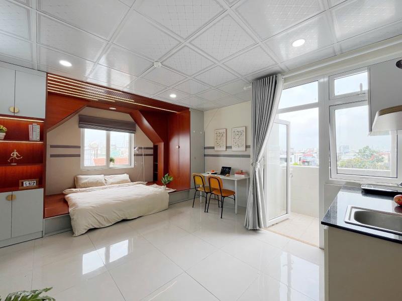 Căn hộ ban công máy giặt riêng thang máy giáp phú nhuận - phạm văn đồng - nơ trang long - phan đăng lưu - Ảnh 4
