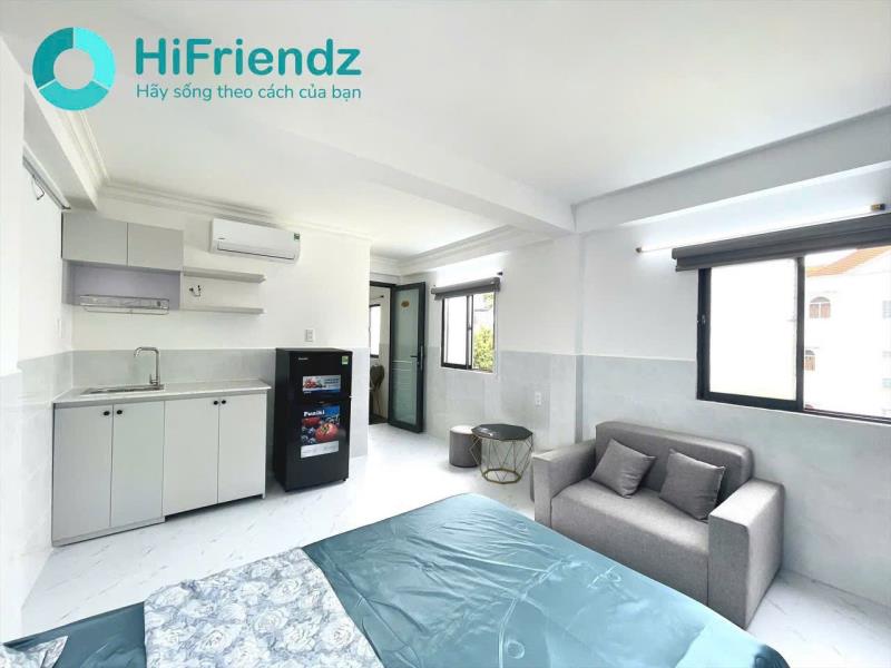 Phòng trọ 30m2 cửa sổ lớn full nội thất, gần nhiều tiện ích sát phan xích long đường nguyễn công hoan