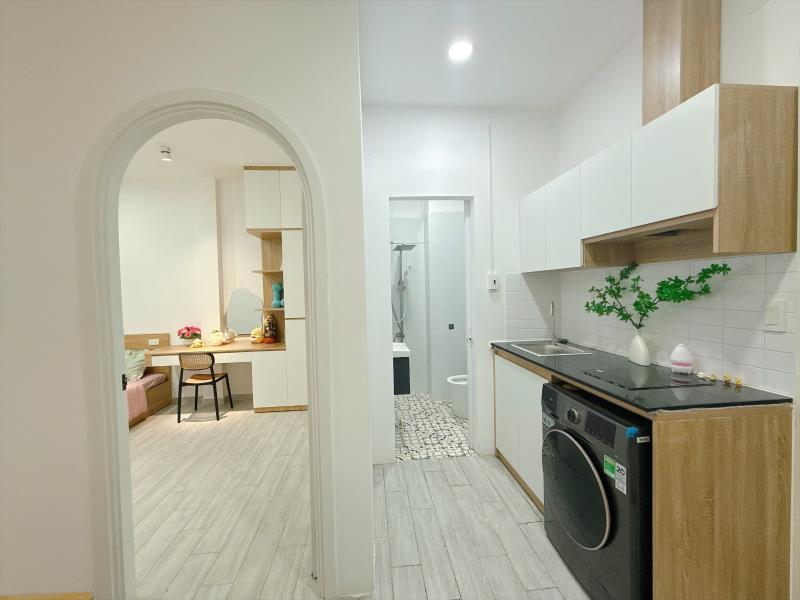 1 phòng ngủ mặt tiền khu cityland, full nt, thang máy, nhận khách nước ngoài - Ảnh 4