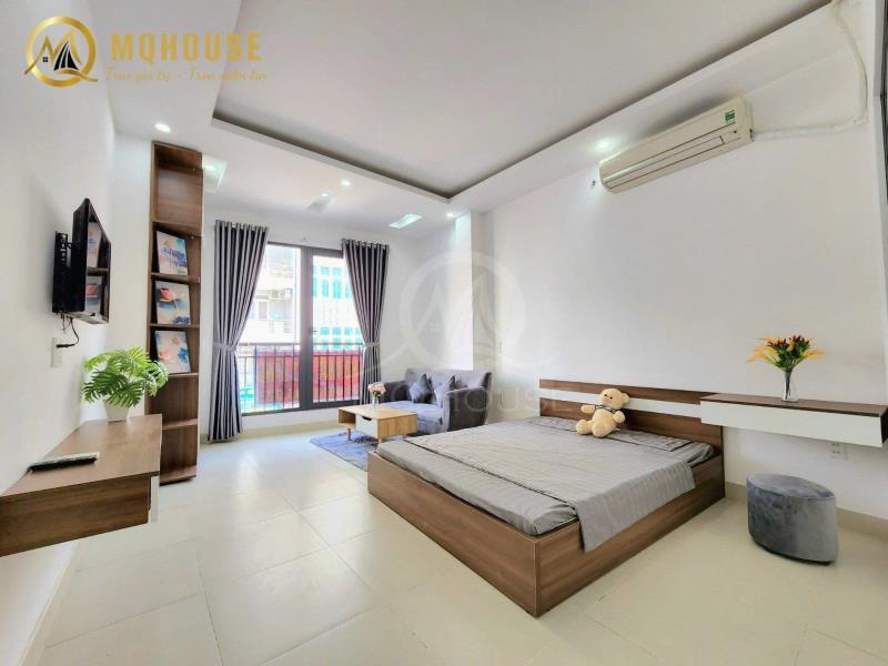 Căn hộ ban công-tách bếp siêu rộng rãi-full nội thất-giờ giấc tự do- đ. bạch đằng - khu sân bay