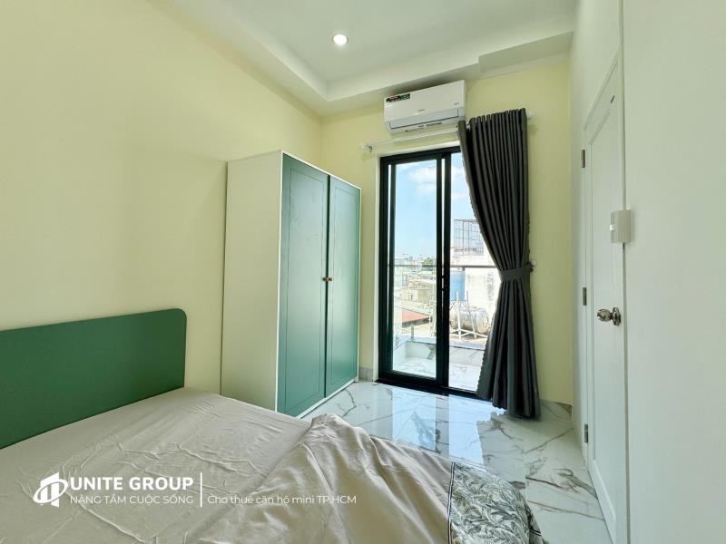 🏢 Siêu phẩm 1pn ban công diện tích rộng – tone xanh minh thanh lịch – trường chinh 🏠