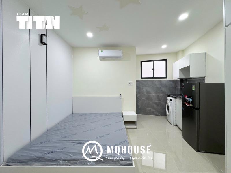 Căn hộ full nội thất máy giặt riêng - lê trực – gần trục đường lê quang định - Ảnh 2