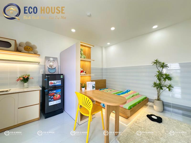 Cho thuê căn hộ dịch vụ ban công mới xây full nội thất đi bộ qua đh văn hiến