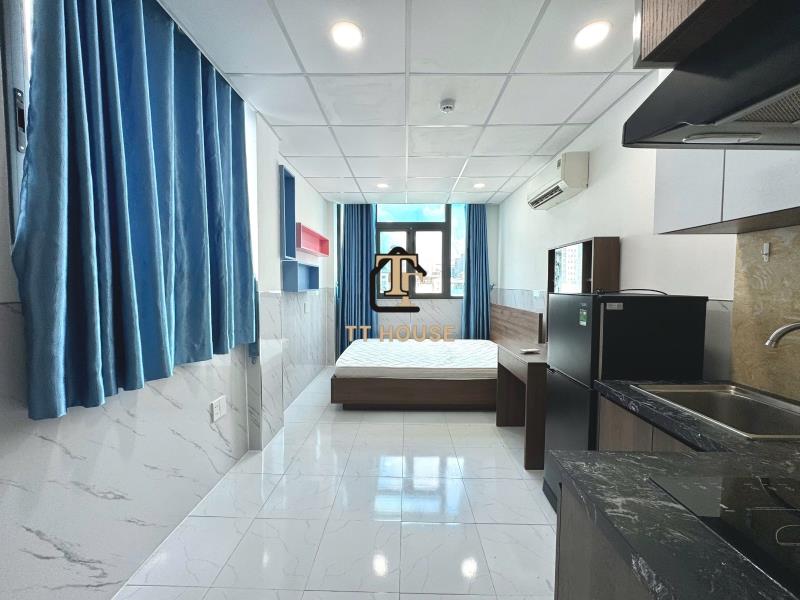 Cho thuê căn hộ hàng xanh - nguyễn văn thương full nội thất có ban công rộng - tiện di chuyển q1 q2 thủ đức - Ảnh 2
