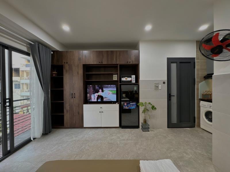 Trống sẵn studio ban công, full nội thất, toà thang máy, hầm xe, bảo vệ an ninh - Ảnh 4