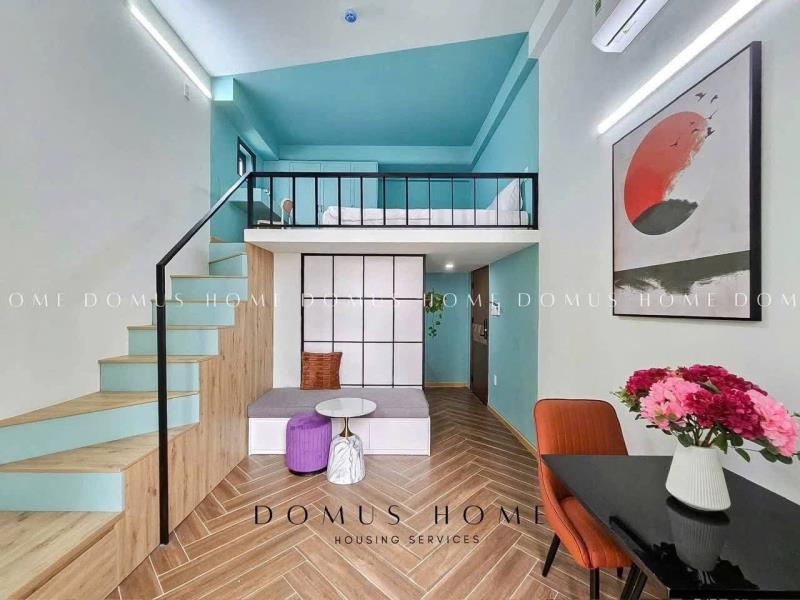 Cho thuê căn hộ duplex ban công riêng view thoáng – full nội thất, cửa kính lớn ngập ánh sáng, không gian yên tĩnh, an ninh, phòng trống dọn vào ngay - Ảnh 2