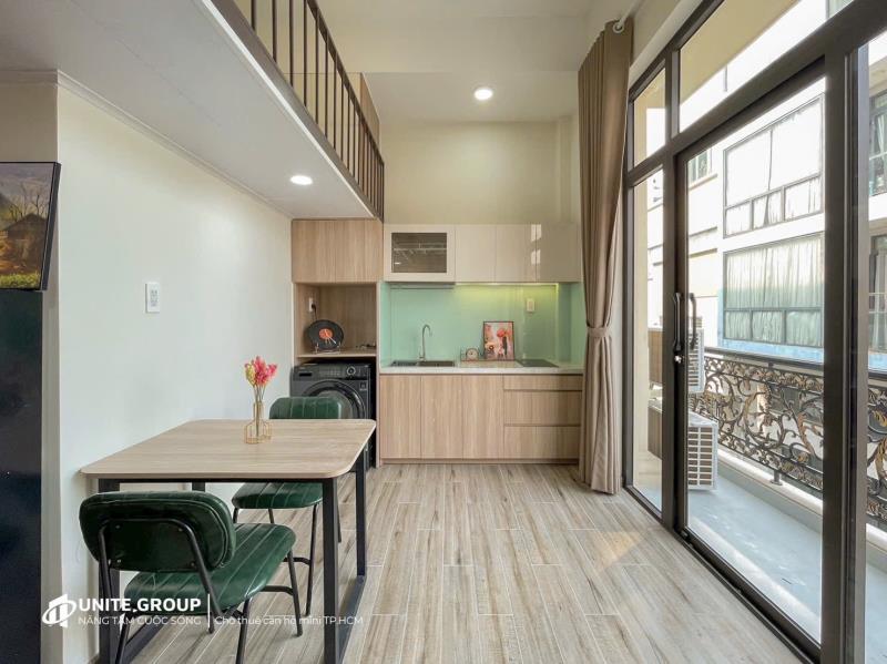 Cho thuê căn hộ duplex ban công giặt riêng luxury tone gỗ gần phan xích long, trường sa, quận 1 3 10 - Ảnh 4