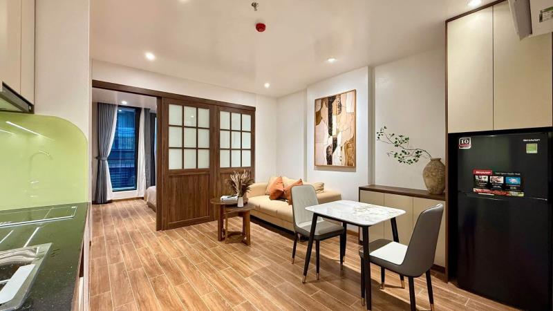 Cho thuê căn hộ 1pn - 45m2 tách bếp thiết kế hiện đại - ngay tại hai bà trưng, quận 3 gần chợ tân định và giáp với quận 1 - Ảnh 2