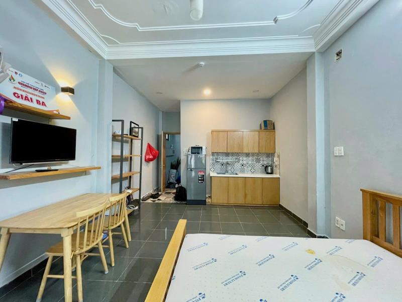 Cho thuê căn hộ bình thạnh ban công máy giặt riêng full nội thất tại nguyễn xí gần q1 - Ảnh 4