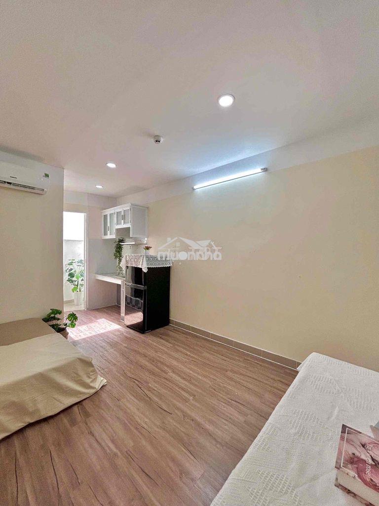 Studio nhỏ xinh mới xây có ban công full nội thất khu bài cát