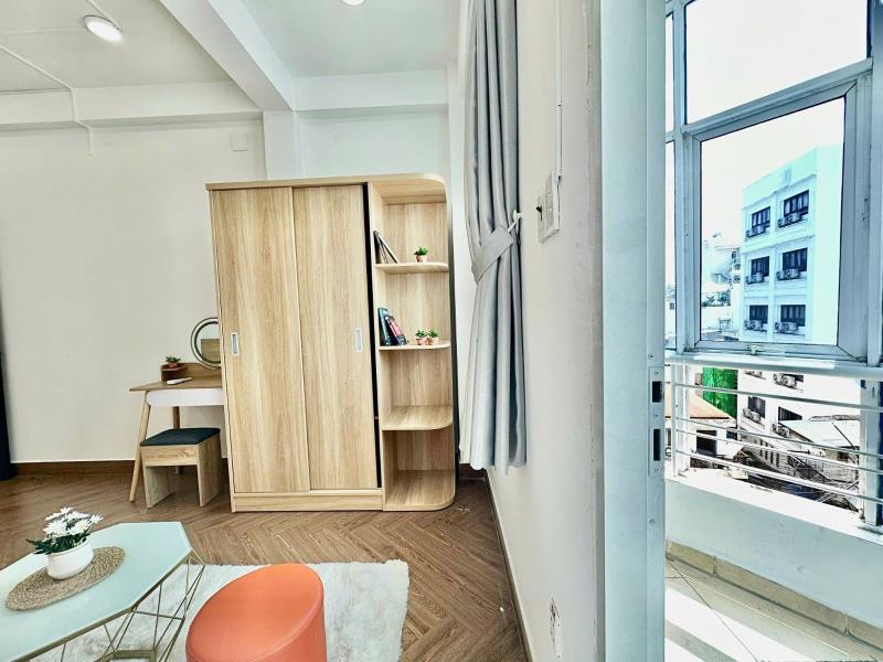 1phòng ngủ ban công cửa sổ trời máy giặt riêng full nội thất huỳnh tấn phát quận 7 - Ảnh 3