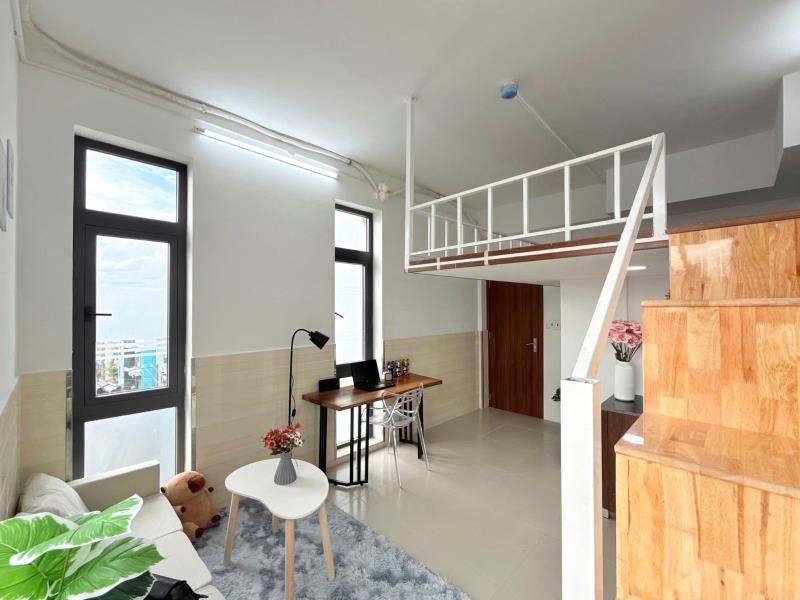 Cho thuê căn hộ duplex full nội thất gần nhà ga t3 quận tân bình