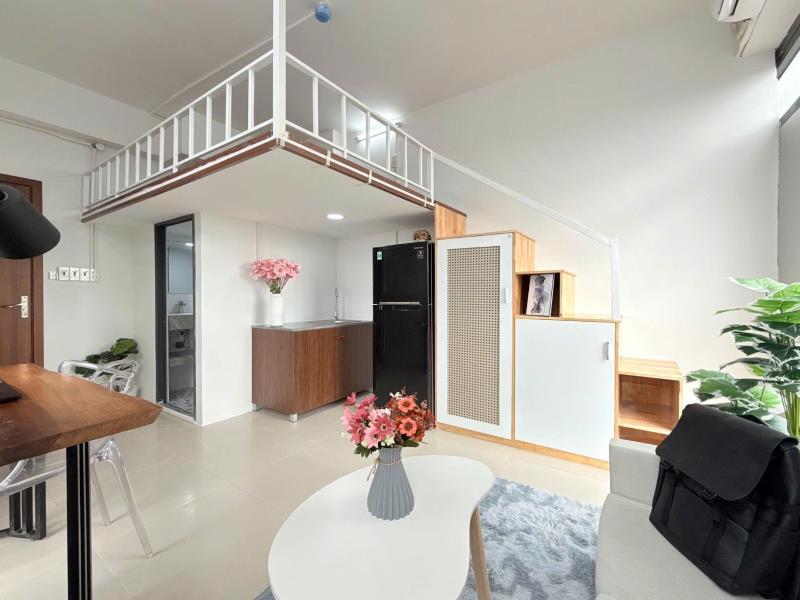 Cho thuê căn hộ duplex full nội thất gần nhà ga t3 quận tân bình - Ảnh 3