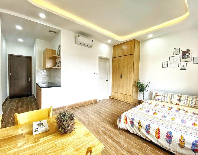 Cho thuê phòng trọ - 30m2 có ban công tone sáng full nội thất - ngay tại nơ trang long, bình thạnh gần chợ bà chiểu và giáp với quận 1, phú nhuận - Ảnh 2