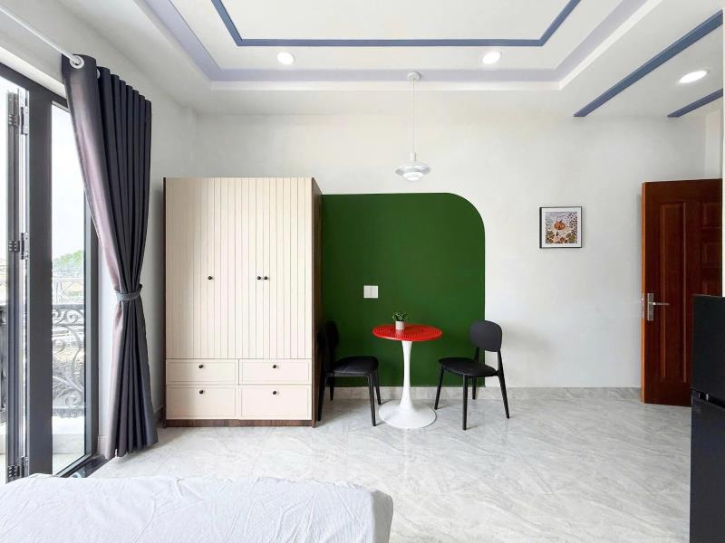 Studio ban công full nội thất – vào ở là như homestay của chính mình - đường nguyễn thái sơn gần đại học văn lang - Ảnh 4