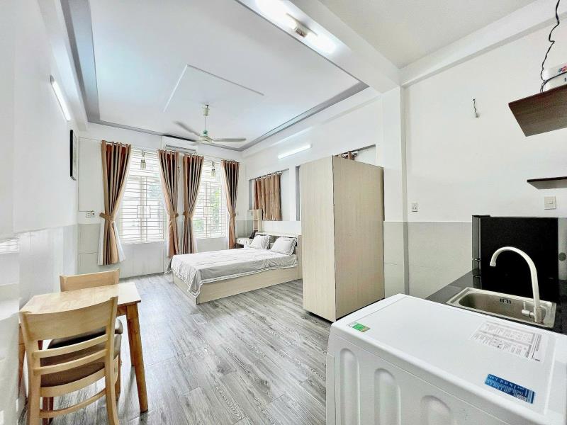 Căn hộ full nội thất, máy giặt riêng, cửa sổ lớn – phan đăng lưu, bình thạnh