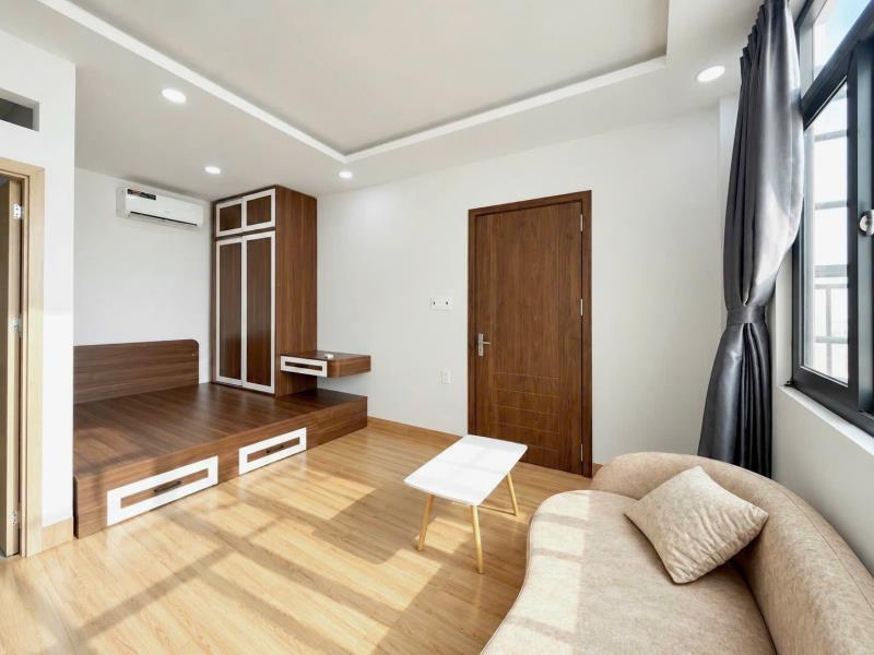 Khai trương dự án mới tone gỗ, có thang máy, gần sân bay, tại phú nhuận, gần quận 1,3,10, gần bờ kè hoàng sa, trường sa full nội thất mới 100%