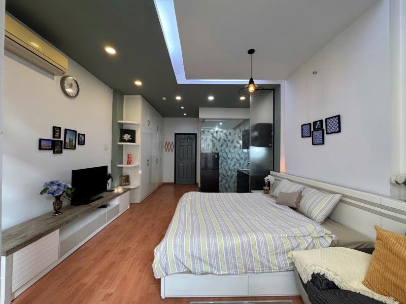 Cho thuê căn hộ 45m2 quận 1 chỉ 7,8tr/tháng full nội thất ban công rộng