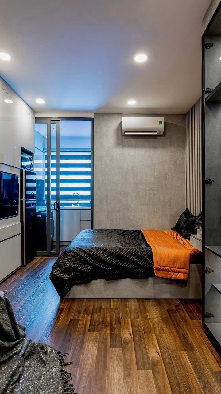 Không gian sống không đại trà - căn hộ 1pn phong cách dark luxur ở phú nhuận gần sân bay - Ảnh 2