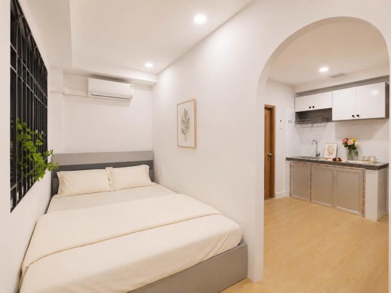 Căn hộ 1pn cửa vòm sang trọng - trần mai ninh gần ngã tư bảy hiền