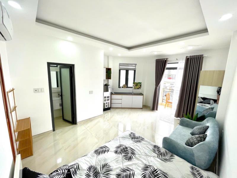 Cho thuê căn hộ bình thạnh full nội thất, ban công, thoáng mát, rộng rãi, gần phan đăng lưu, phú nhuận, quận 1