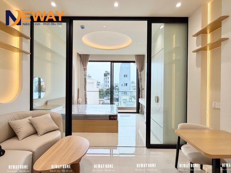 Cho thuê căn hộ 1pn ban công full nội thất mới 109% siêu đẹp 40m² lâm văn bền quận 7 – có máy giặt riêng, thiết kế hiện đại, không gian rộng rãi, thoáng sáng