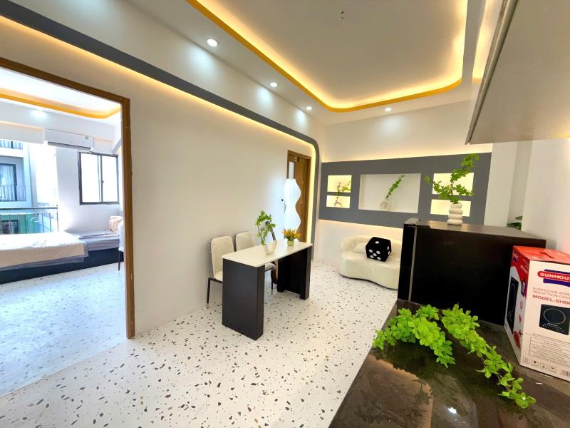 2pn 80m2 bancol full nội thất giờ giấc tự do free xe ngay vòng xoay lăng cha cả - Ảnh 3