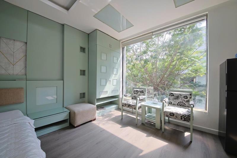 Studio cửa sổ lớn view cây xanh thala 44 phú mỹ hưng quận 7 phòng rộng view mát mẻ