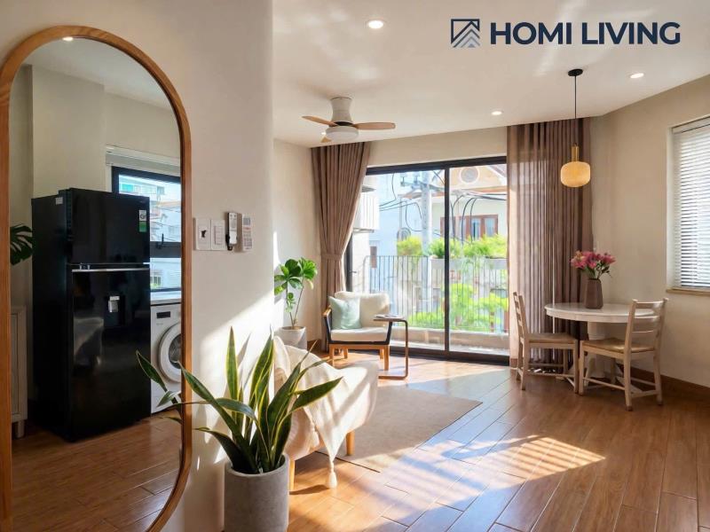 Cho thuê căn hộ 1 phòng ngủ tách bếp ban công thoáng gần hồ con rùa, công viên lê văn tám, nhà thờ đức bà, bảo tàng chứng tích chiến tranh, dinh độc lập