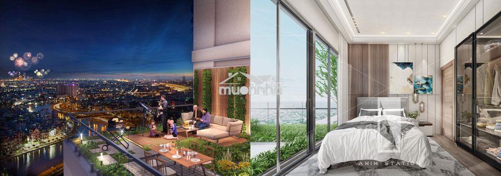 Bán căn sky garden dt gần 150m2 view quận 1 và đầm sen siêu đẹp - Ảnh 3