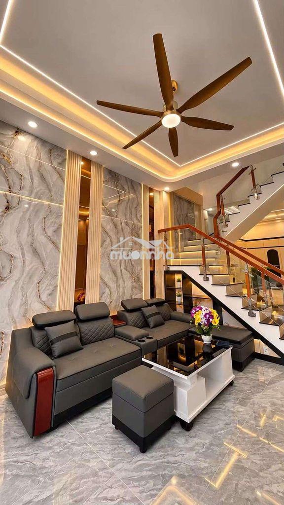 Nhà đẹp 2 tầng — gần minh phụng hậu giang vănthân 3.5m x 11m hướng tây - Ảnh 2