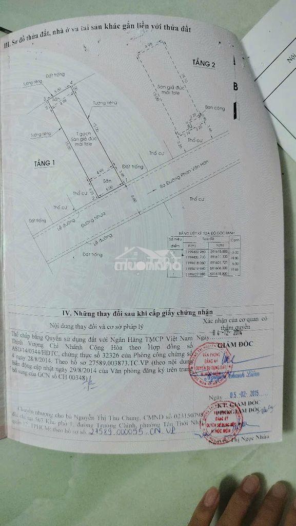 Chính chủ bán nhà xuân thới thượng hóc môn - Ảnh 2