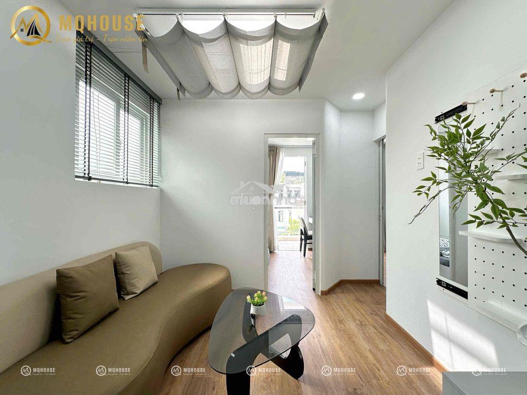 2pn ban công full nt máy giặt riêng tone trắng ngay luỹ bán bích - Ảnh 3