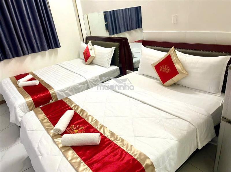 Phòng khách sạn 2 giường full nội thất, bao điện nước - 9 triệu/tháng